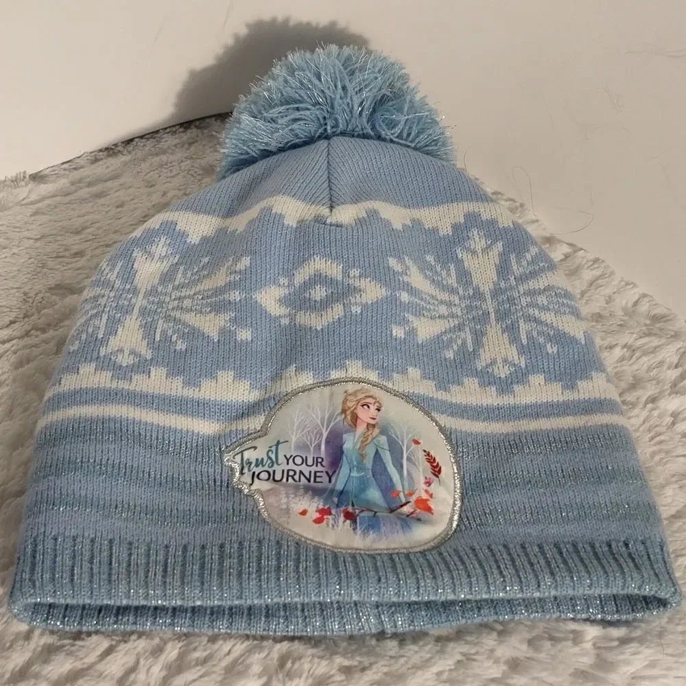 Disney Frozen II Girl's PomPom Beanie
